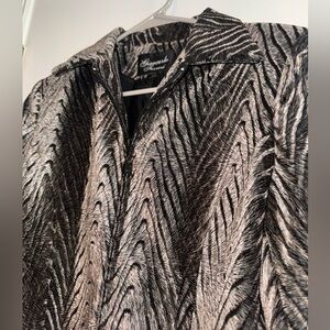 Vintage Giancarlo Ferrari Black and Silver Jacket